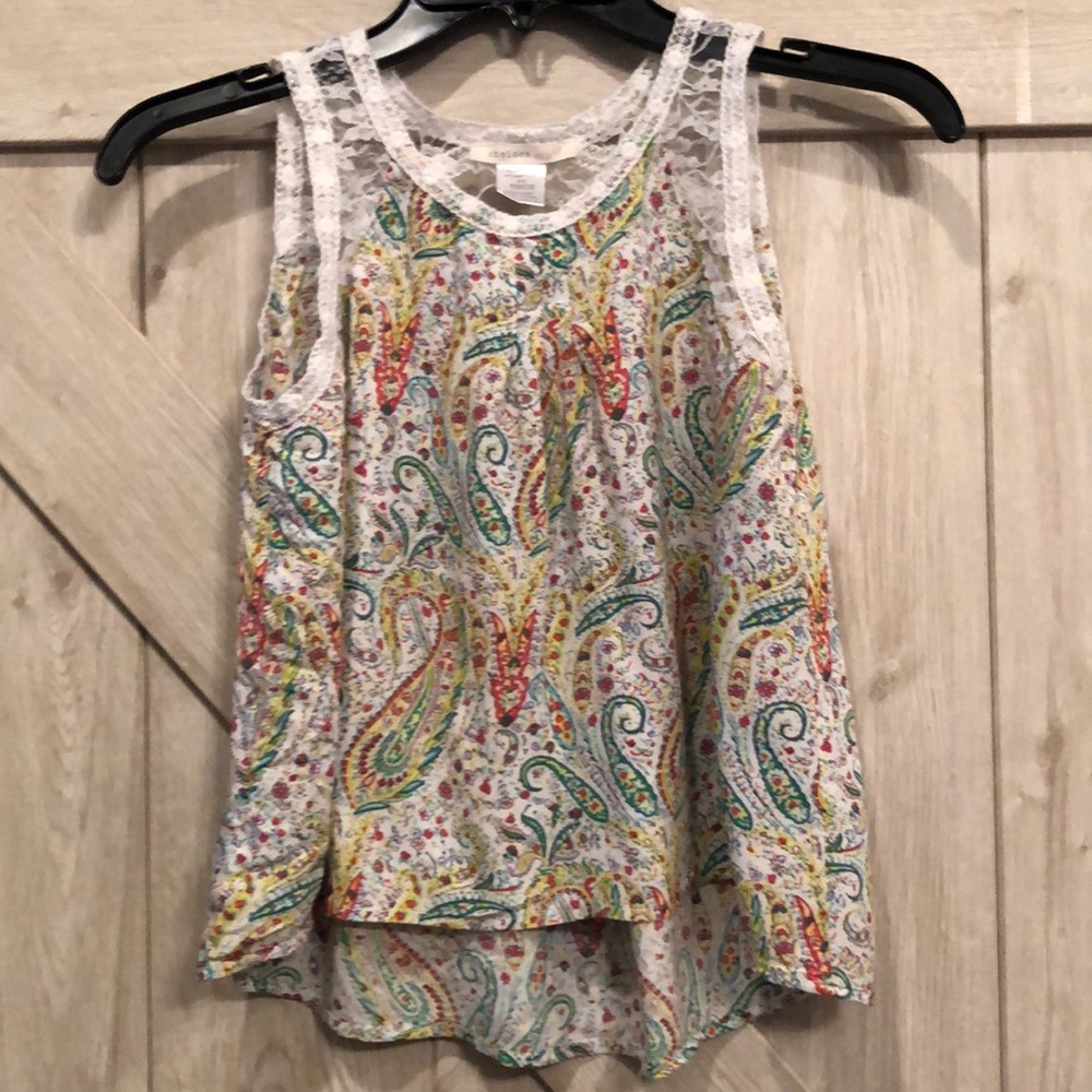 Little Girls size 9/10 Sleeveless Top